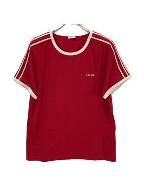 Celine Red Regular T-Shirt XL